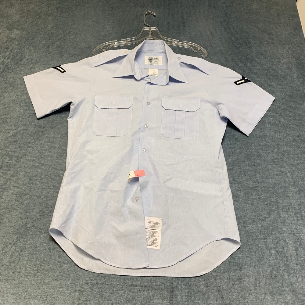 Defense Logistics Agency Wings Collection Air Force Uniform Shirt Mens 16 Blue